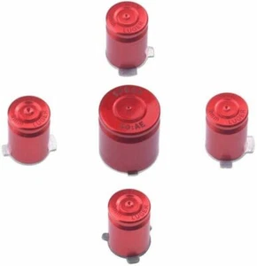 Set bottoni proiettile 9 mm lega di alluminio rosso metallo ABXY Home Xbox 360 - Foto 1 di 1
