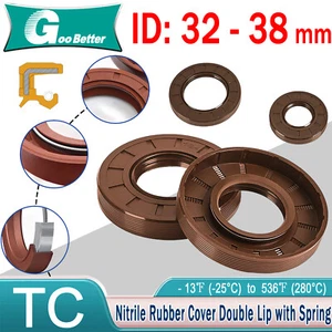Metric Oil Seal Shift Shaft 32mm to 38mm ID Engine Crankshaft Seal, brown FKM70 - Picture 1 of 232
