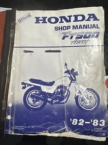 Honda FT500 ASCOT shop Manual 82-83. - Picture 1 of 3