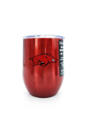 Arkansas Razorbacks Curved Travel Tumbler - 16oz Cover
