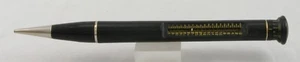Roller Rule Black & Chrome Roller Measuring 1.1mm Pencil - c. 1948 - USA - Picture 1 of 5