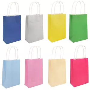 Party Gift Bags With Handles Small Present Paper Loot Favours Bag Recyclable - Picture 1 of 14