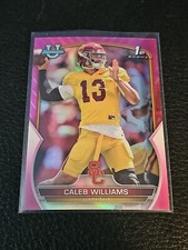 Caleb Williams RC⚡️2022 Bowman Chrome U 1st Card⚡️Pink Refractor