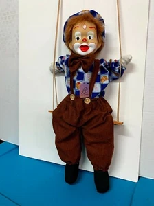 Ashley Belle Sweet Vintage Clown on a Swing - Picture 1 of 9