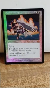 AVATAR OF HOPE Magic the Gathering MTG May 27 2000 Promo Foil 3/143 Trading Card - Picture 1 of 2