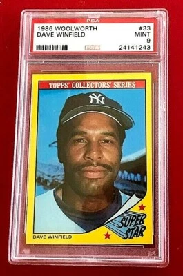 DAVE WINFIELD 1986 Woolworths Super Star #33 PSA 9 Mint New York Yankees - Image 1 of 2