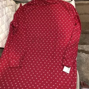 Passport Plus rot mit weißem Stricktop ~ Größe 1X ~ neu - Bild 1 von 2