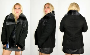 Nagelneue dunkeljägergrüne Lammfelljacke Größe Extra Large XL Efurs4less - Bild 1 von 5