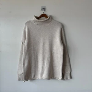 J. Crew Pullover Herren S 1988 Baumwolle Rollkragen Raw Hem Prep Fisherman 90s Ruderer - Bild 1 von 7