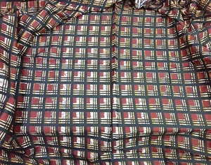 African Print Fabric Cotton Ethnic Multicolored Check 2.5 Yards 44" Wide - Picture 1 of 10