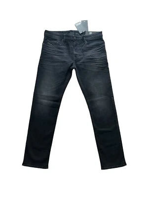 Pantalones de mezclilla Diesel para hombre Safado calce recto RM064 negros $195 talla 34/32 Foto 1 de 4