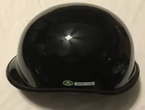 Rodia Motorcycle Half Helmet, RHD102, Medium, Shiny Black, DOT Approved, NWT - Picture 1 of 9