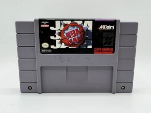 SNES Super Nintendo NBA JAM Authentic Tested & Working Acclaim 1994 Video Game - Picture 1 of 4