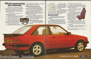 1980 FORD ESCORT XR3 2-page advertisement, British advert, UK Ford - Picture 1 of 1