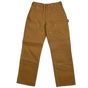 Carhartt Pants Loose Fit Firm Duck Double Knee Brown Utility Canvas Men's 30x30 - Picture 1 of 5