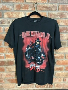 Camiseta Hank Williams Jr Hog Wild de punta única talla L guión 1994 concierto - Imagen 1 de 13