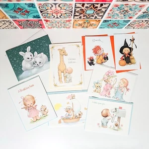 VTG 1980's Lot of 8 Assorted Bill & Ruth Morehead All Occasion Greeting Cards - Picture 1 of 7