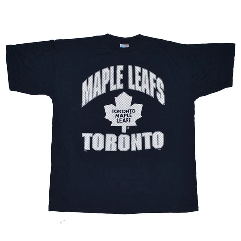 Vintage Toronto Maple Leafs T Shirt size XL Blue CGW Canada Cover