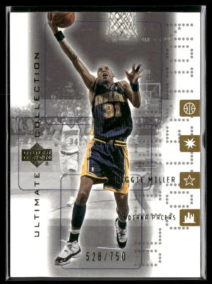 2001-02 Upper Deck Ultimate Collection #21 Reggie Miller #/750 RARE VHTF - Image 1 of 2