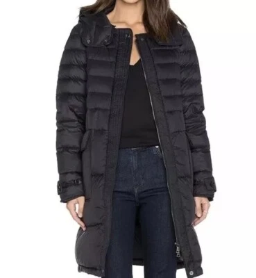 Theory Hoodie Nealia Quilted Long Jacket Navy ( S )  - Image 1 of 4