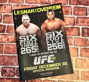 UFC 141 PROGRAM | BROCK LESNAR vs ALISTAIR OVEREEM, Nate Diaz | 2011 MMA Vegas - Picture 1 of 3
