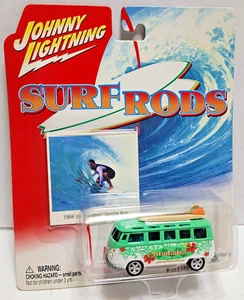 JOHNNY LIGHTNING SURF RODS 1966 VOLKSWAGEN SAMBA BUS ***MOC*** - Picture 1 of 3