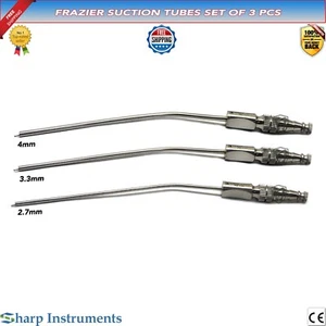 Frazier Suction Tube 2.7mm, 3.3mm, 4mm Sinus Cavity Cleaning Surgical Instrument - Bild 1 von 5
