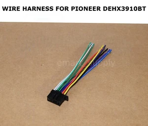 NEW WIRE HARNESS FOR PIONEER DEHX3910BT DEH-X3910BT FREE FAST SHIPPING - Picture 1 of 1