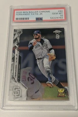 2020 Topps Ben Baller Chrome #84 Fernando Tatis Jr. All Star Rookie Cup PSA 10  - Image 1 of 4