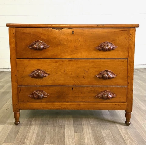 Antique 19th Century Hand Carved Victorian Eastlake Style Blanket Chest Cover