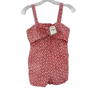 Bardot Junior Floral Red Cotton Jumpsuit Girls Size 14 NWT - Picture 1 of 4