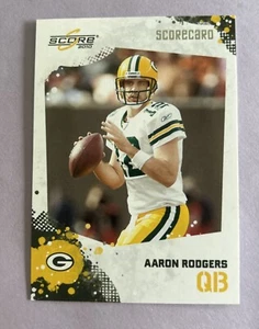 2010 Score - Scorecard #102 Aaron Rodgers /499 - Picture 1 of 2