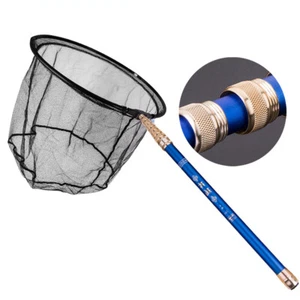 New Folding High Carbon Fishing Net 1.7m 2.1m 2.4m Fish Network Super Hard - Picture 1 of 33