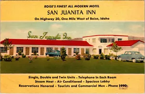 BOISE, IDAHO - POSADA DE CARRETERA SAN JUANITA - POSTAL DE LINO DE COLECCIÓN - Imagen 1 de 2
