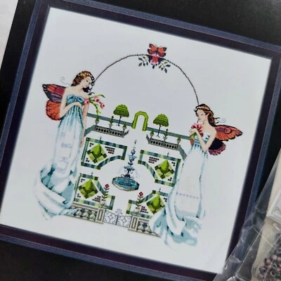 Spring Topiary Garden Mirabilia Beaded Cross Stitch Chart Pattern MD110 - Image 1 of 4