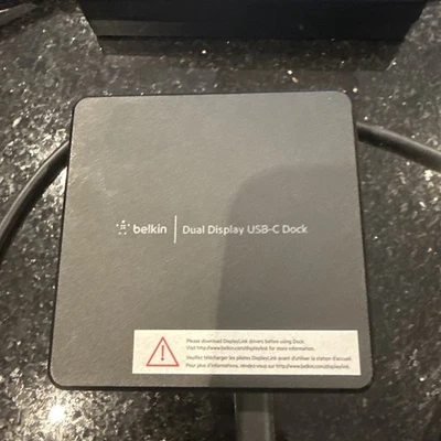 Belkin Dual Display USB-C Dock 3x USB 3.2 Ports + Headphone Audi Jack + Ethernet - Image 1 of 4