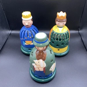 Villeroy Boch Navidad 3 Linternas Votivo Candelabro Pastor Sabio - Imagen 1 de 9