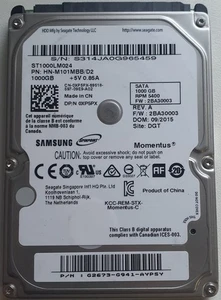 Seagate Samsung ST1000LM024 1TB 2.5" Laptop Hard Drive SATA HDD - Picture 1 of 2