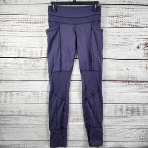 Lululemon Sun Salutation Leggings Purple Yoga Pockets Women’s Sz 6 (27” Waist) - Picture 1 of 8