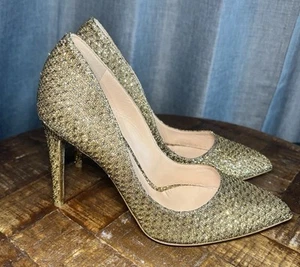 Rupert Sanderson London Raro Nuevo Dorado Brillo Tacones Mujer Zapatos EE. UU. TALLA 7 - Imagen 1 de 17