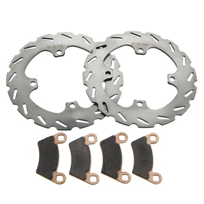 Rear RipTide Brake Rotors & MudRat Brake Pads 2016-17 Polaris Ranger Crew 570-4 - Image 1 of 4