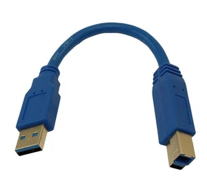 12 inch USB 3.2 Gen 1 SUPERSPEED Certified 5Gbps Type A Male to B Male Cable - Picture 1 of 3