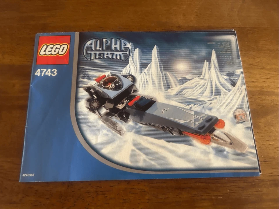 Lego Alpha Team Mission Deep Freeze Ice Blade #4743 Instruction MANUAL ONLY (602 - Image 1 of 4