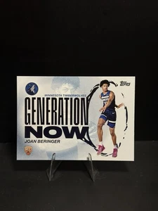 2025-26 Topps Joan Beringer Generation Now #GN-17 Rookie RC Timberwolves - Bild 1 von 2