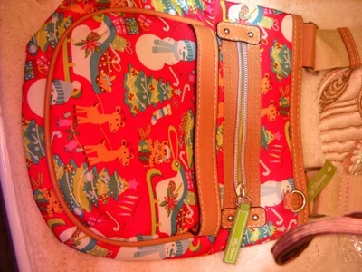 Mini bolsa tiracolo Lily Bloom Natal vermelha - Imagem 1 de 4