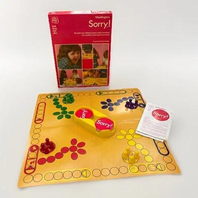 Waddingtons 1977 Sorry Board Game Boxed Complete Rare Vintage Toys - Image 1 of 4