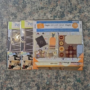 New Colorbok Travel Page Kit Scrapbooking 160+ Pieces Set Of 3 Crafting Project - Picture 1 of 12