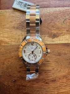 Neu authentisch Gc Guess Kollektion A70102L1 silber & roségold bicolor Uhr - Bild 1 von 1