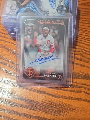 2024 Topps Chrome Update Series - Autographs #AC-LM Luis Matos (AU, RC) - Image 1 of 2