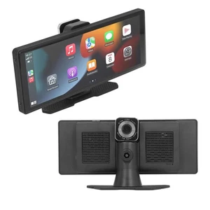MONITOR AUTO 10.26" CARPLAY ANDROID AUTO DASHCAM PORTATILE NAVIGATORE WIRELESS - Foto 1 di 5